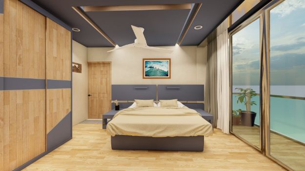 Blue Modern Bedroom