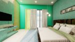 Modern Green Bedroom