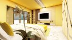Yellow Contemporary Bedroom