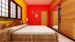 Picture of Red and Yellow Indian Style Bedroom