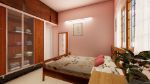 Picture of Light Pink Indian Middle Class Bedroom