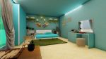 Blue Aesthetic Bedroom