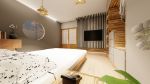 Grey Japanese Minimalist Bedroom