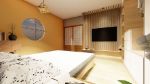 White Japanese Minimalist Bedroom