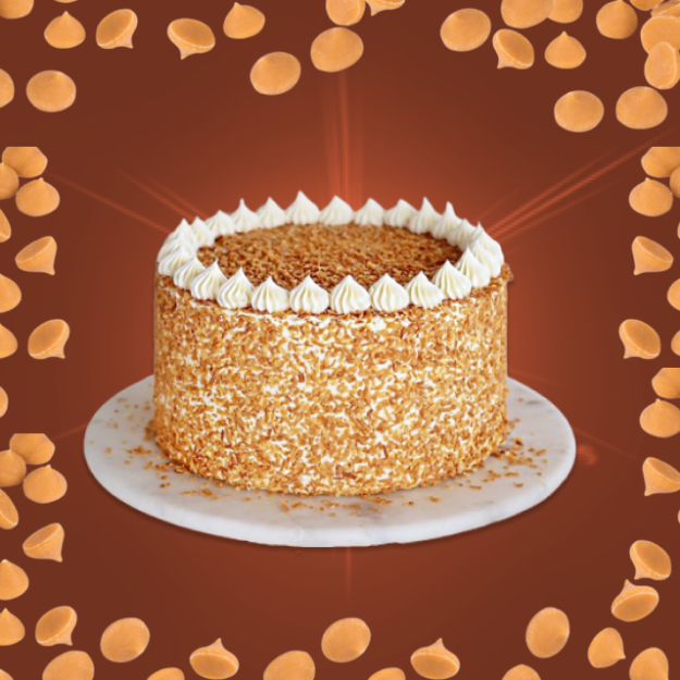 Butterscotch Birthday Cake 1/2kg Home Delivery in NELLORE