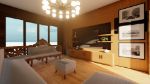 Wooden Living Room