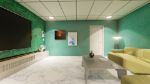 Green Theme Simple Living Room
