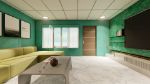 Green Theme Simple Living Room