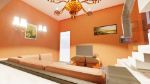Orange Theme Living Room