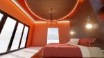 Master Bedroom Ceiling -Orange Theme 