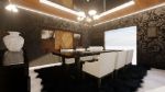 Black and Wooden Theme Dining Room
