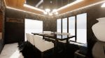 Black and Wooden Theme Dining Room