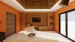 Middle Class Living Room - Orange Theme