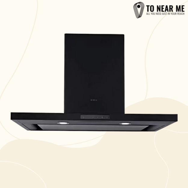 Get the Elica SPOT H4 TRIM EDS HE LTW 90 NERO T4V LED Wall Mounted Chimney(Black 1010 CMH) for clean kitchens.