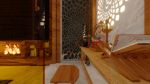 Modern Wooden Puja Room