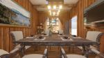 Picture of Rustic Dining Room-Wooden Theme